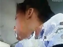 Upskirt of Indian Office woman in Bus