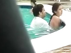 indian Sex in the pool.