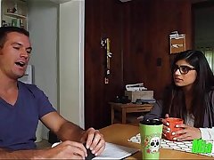 Mia Khalifa takes 2 big black cocks 2 91