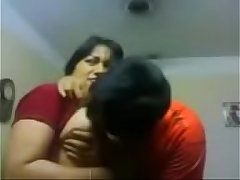 Amateur Indian couple kiss sensually close up